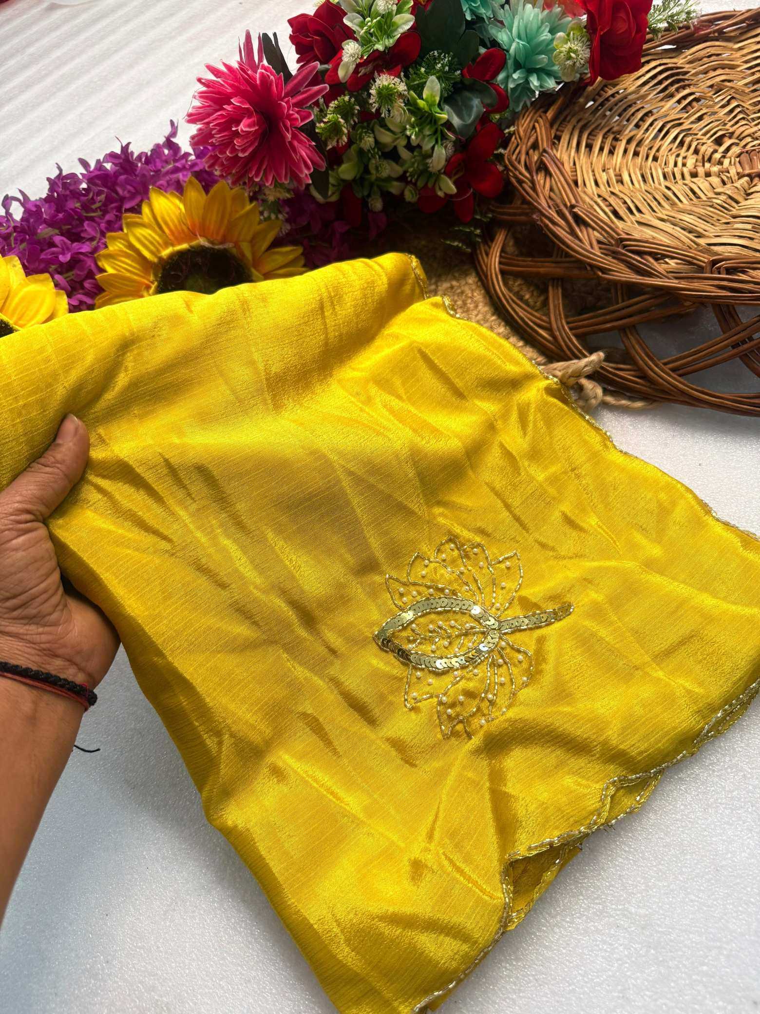 Ynf Fancy KESH576 Ahliza Sarees Wholesale Designer Sarees Sequence Sarees Hand Work Sarees Manufacturer- Kapda Export