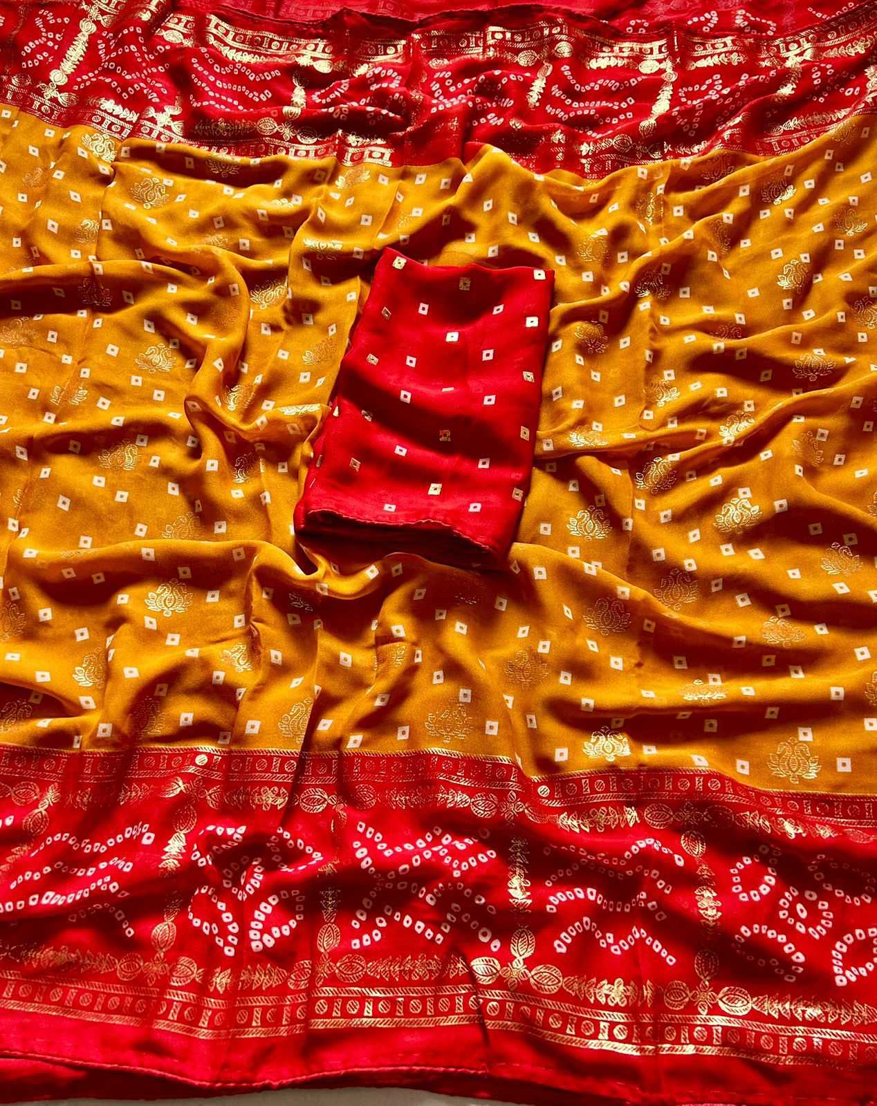 Ynf Fancy KESH576 PARIC Sarees Wholesale Designer Sarees Traditional Sarees Bandhani Sarees Manufacturer- Kapda Export