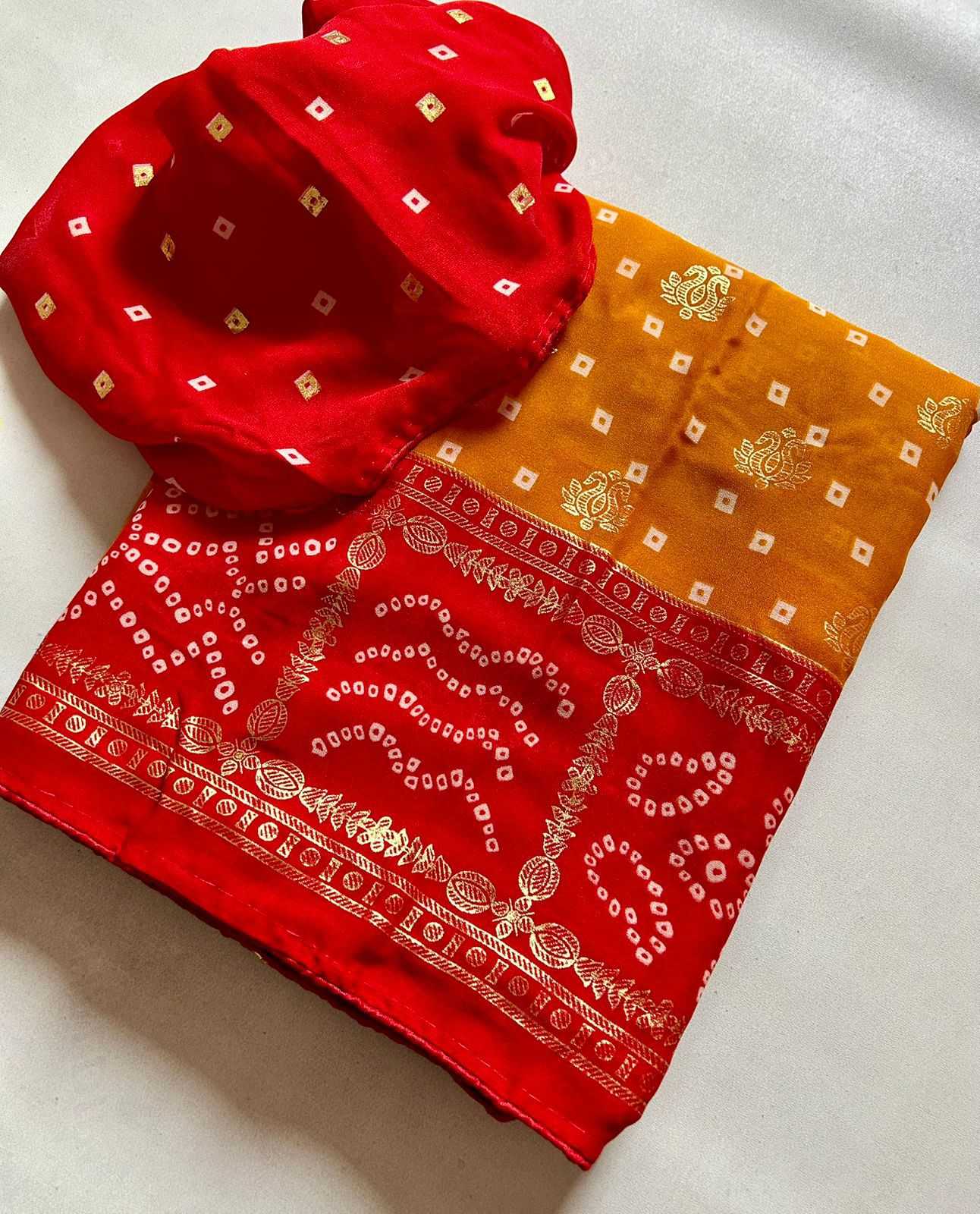 Ynf Fancy KESH576 PARIC Sarees Wholesale Designer Sarees Traditional Sarees Bandhani Sarees Manufacturer- Kapda Export