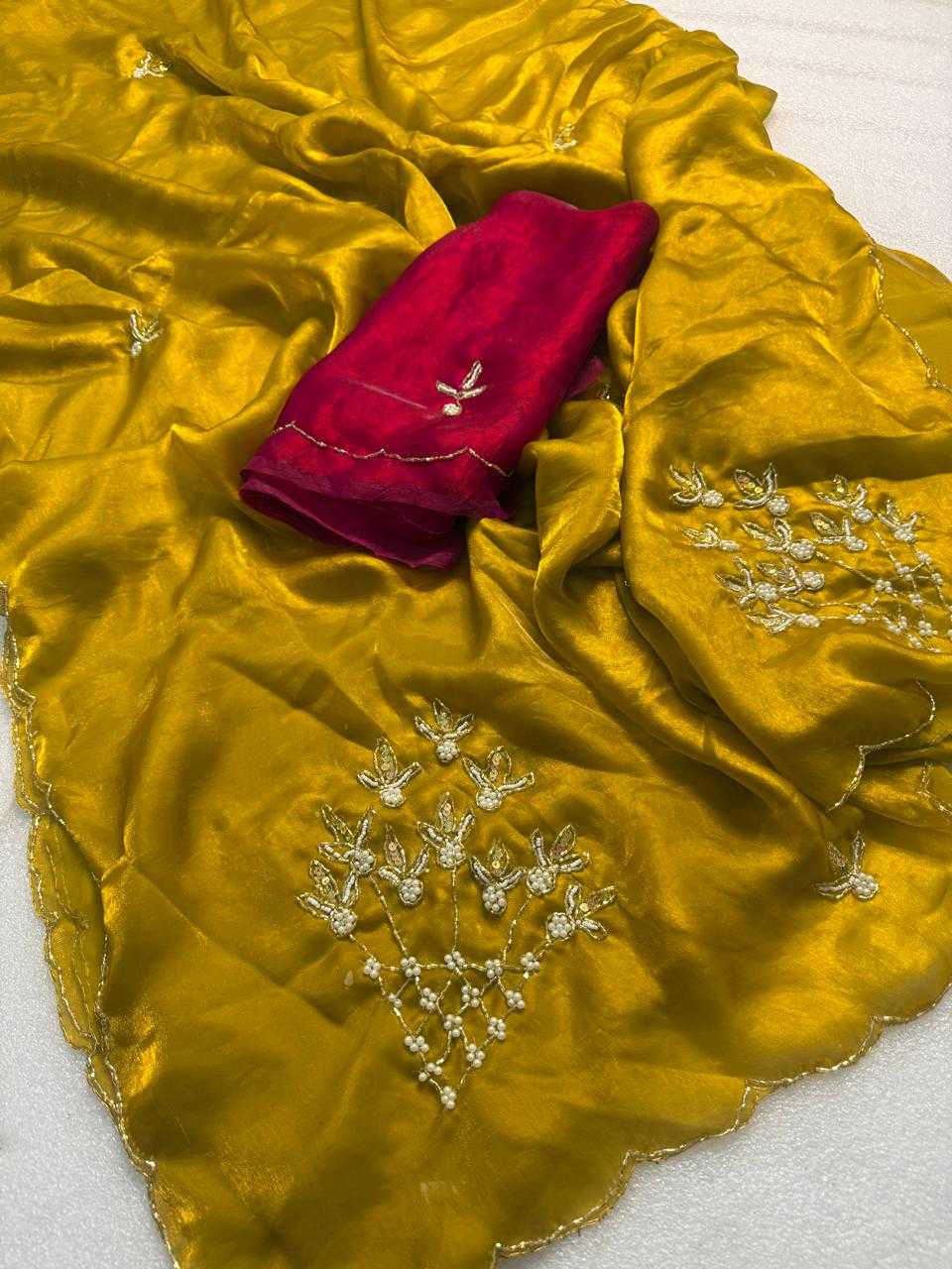 Ynf Fancy KESH576 Zareesha Sarees Wholesale Designer Sarees Hand Work Sarees Traditional Sarees Manufacturer- Kapda Export