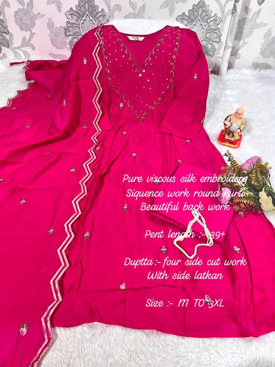 Ynf Fancy KESH594 Abhira Kurti Wholesale Designer Kurtis Anarkali Kurtis Kurti With Pants Manufacturer- Kapda Export