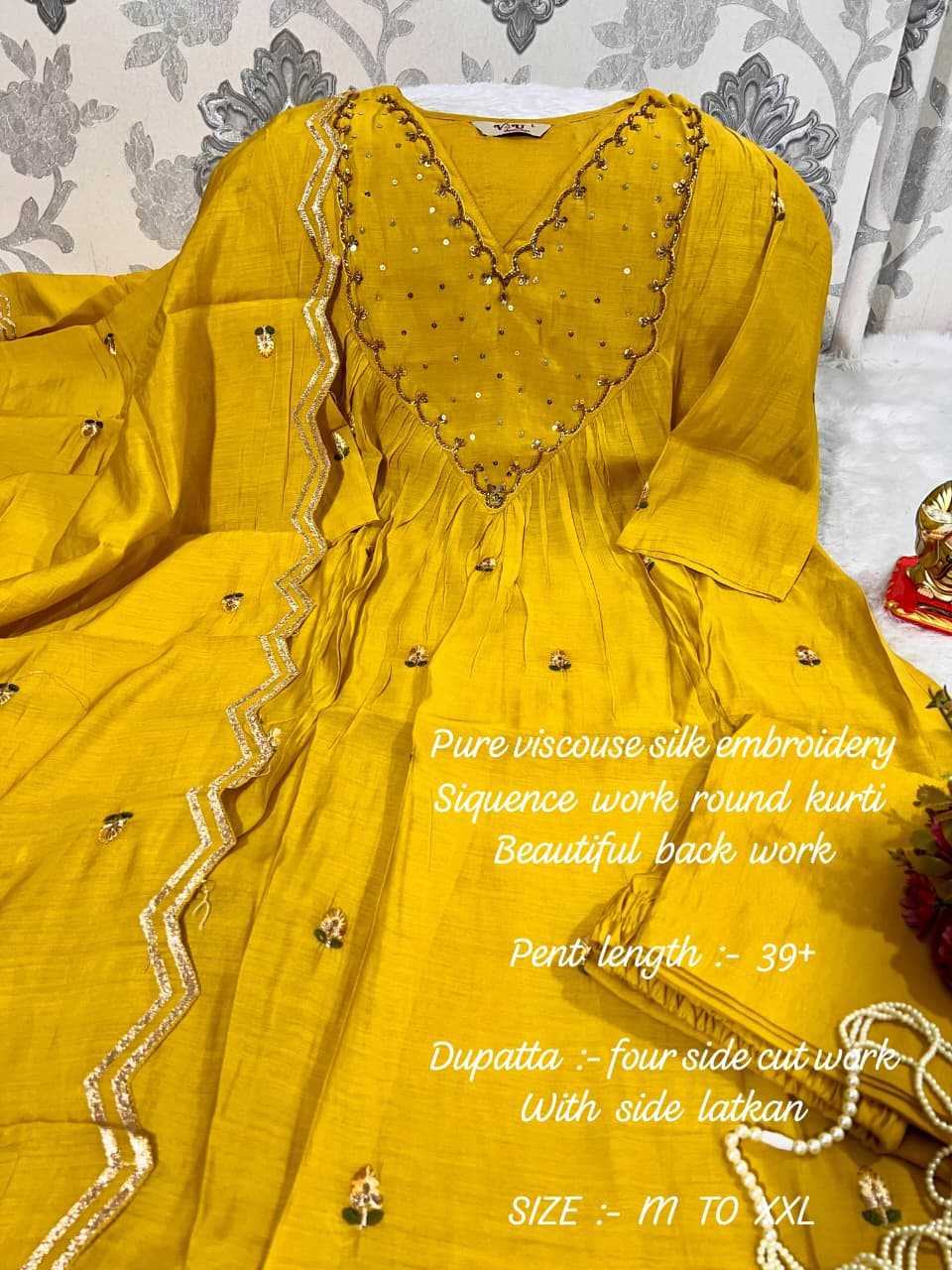 Ynf Fancy KESH594 Abhira Kurti Wholesale Designer Kurtis Anarkali Kurtis Kurti With Pants Manufacturer- Kapda Export