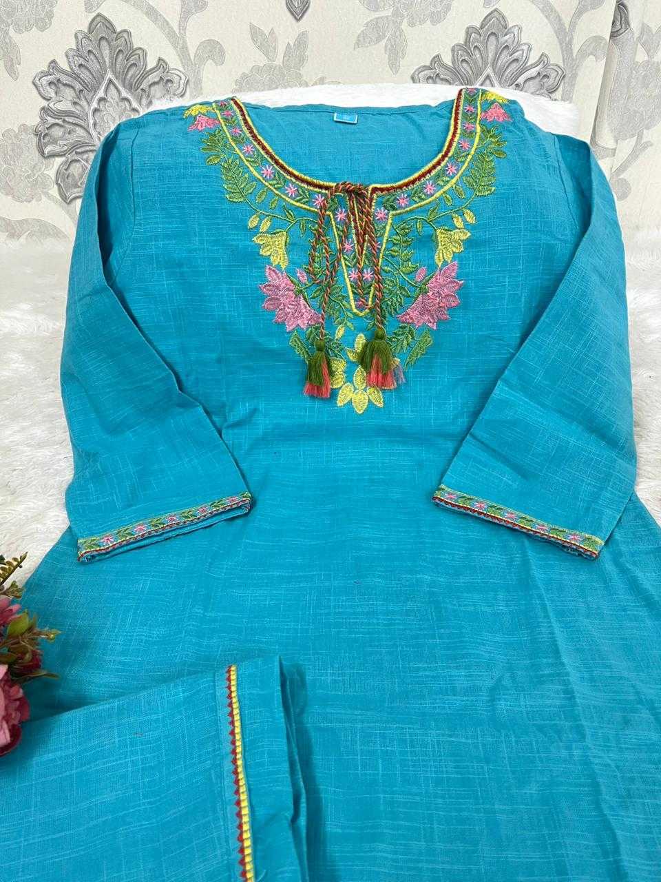 Ynf Fancy KESH594 Bhaavya Kurti Plus Size Collections Wholesale Designer Kurtis Cotton Kurtis Embroidered Kurtis Manufacturer- Kapda Export