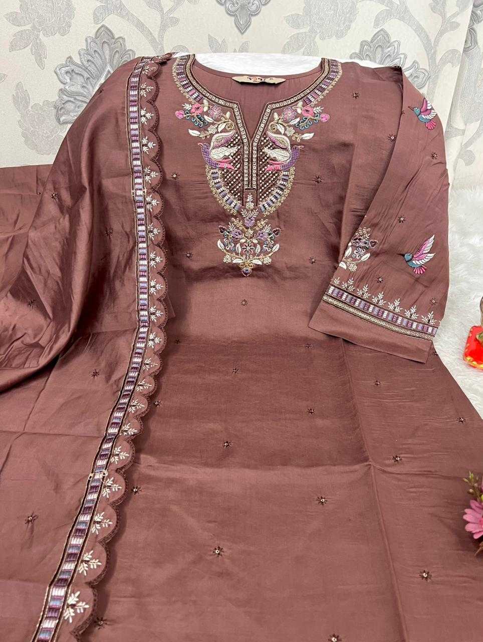 Ynf Fancy KESH594 Laavya Kurti Plus Size Collections Wholesale Embroidered Kurtis Handloom Kurtis Kurti With Palazzo Manufacturer- Kapda Export