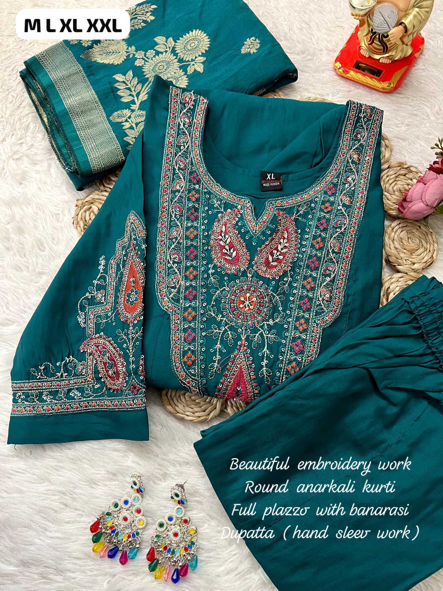 Ynf Fancy KESH594 Lubna Kurti Wholesale Festive Kurtis Anarkali Kurtis Embroidered Kurtis Manufacturer- Kapda Export