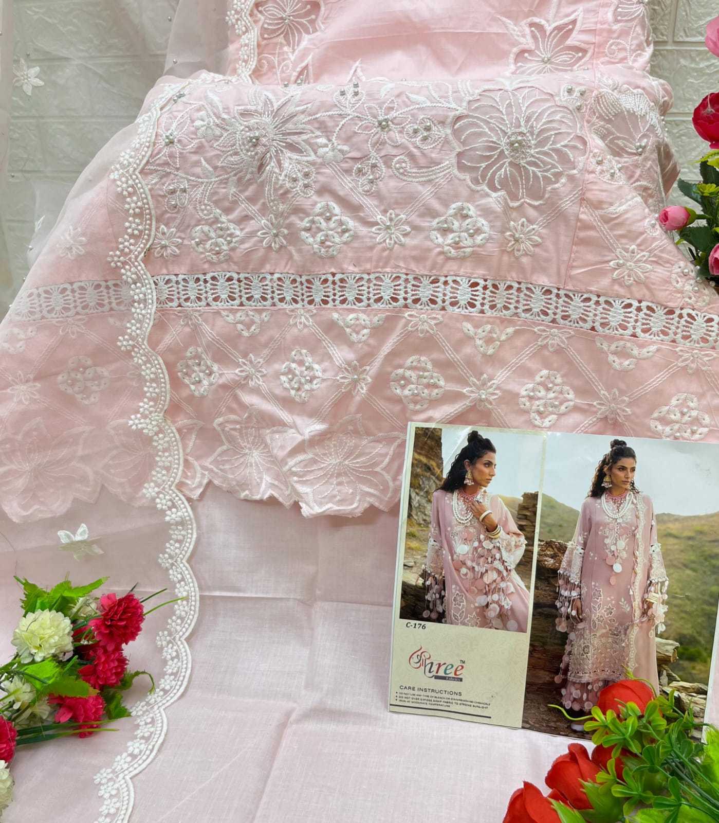 Ynf Fancy KESH677 shree fabrics C-176 Suits & Dresses Wholesale Embroidery Suits Wedding Suits Designer Suits Manufacturer- Kapda Export