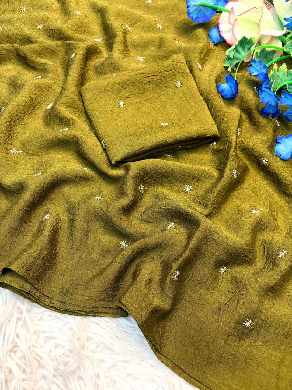 Ynf Fancy KESH713 121 Sarees Festive Collections Wholesale Party Wear Sarees Hand Work Sarees Festive Sarees Manufacturer- Kapda Export