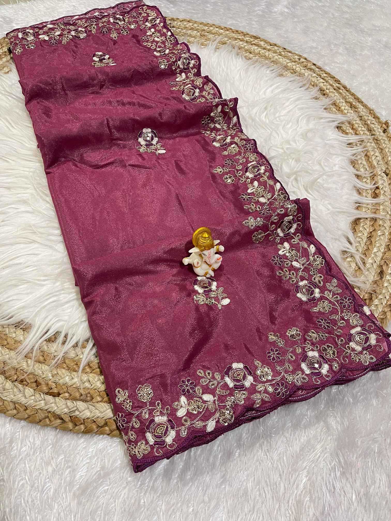Ynf Fancy KESH725 Aakritiyaa Sarees Wholesale Designer Sarees Embroidered Sarees Cutwork Saree Manufacturer- Kapda Export