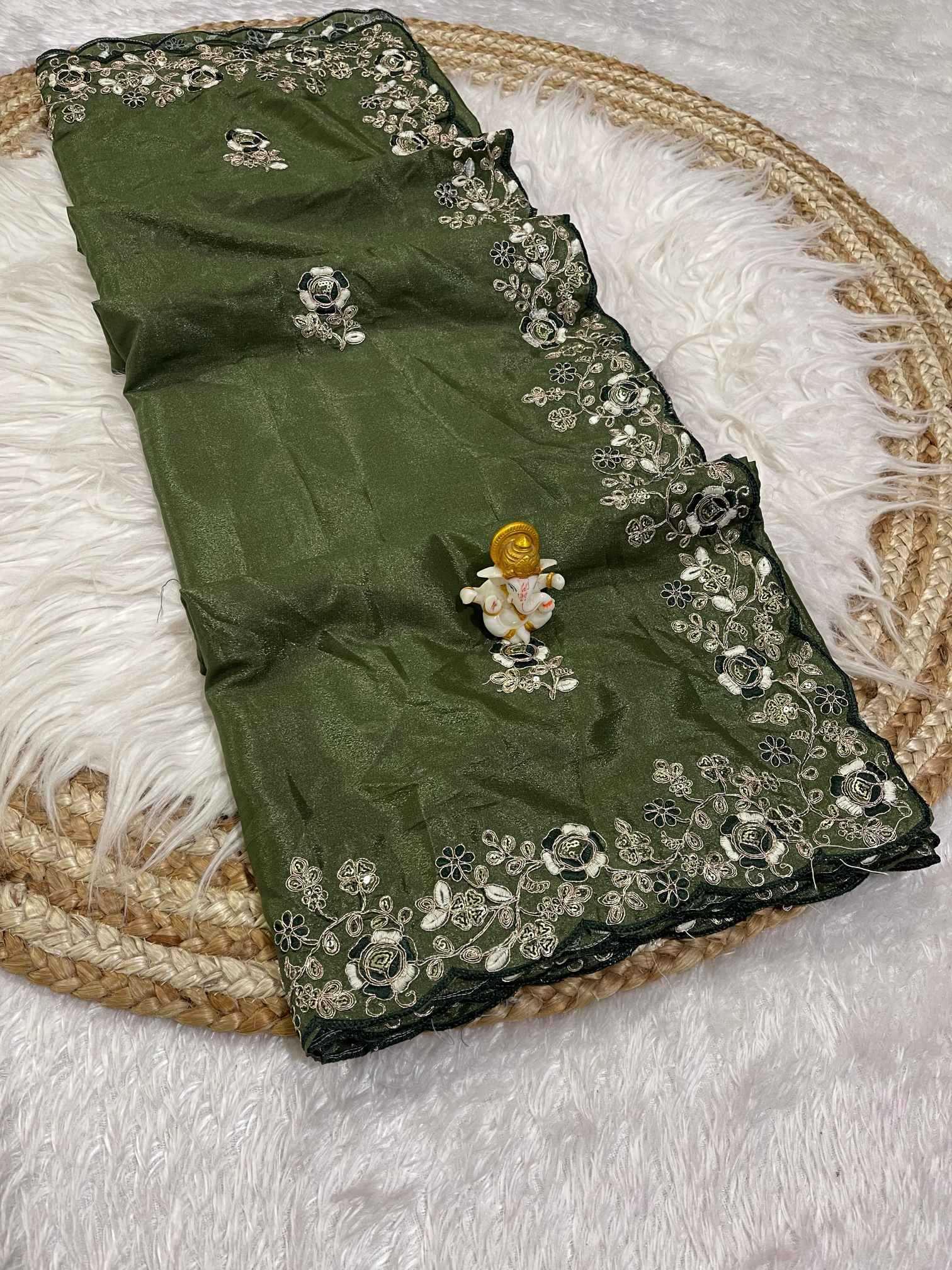 Ynf Fancy KESH725 Aakritiyaa Sarees Wholesale Designer Sarees Embroidered Sarees Cutwork Saree Manufacturer- Kapda Export