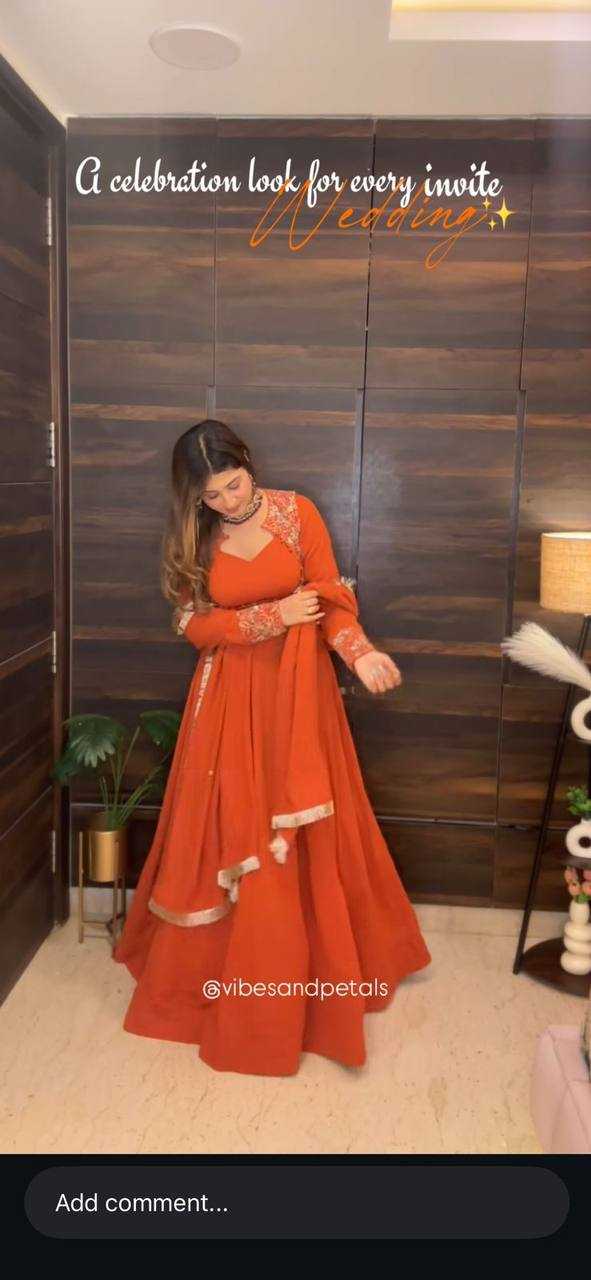 Ynf Faux Georgette KESH531 1068 Gowns Wholesale Anarkali Gown Georgette Gown Designer Gowns Manufacturer- Kapda Export