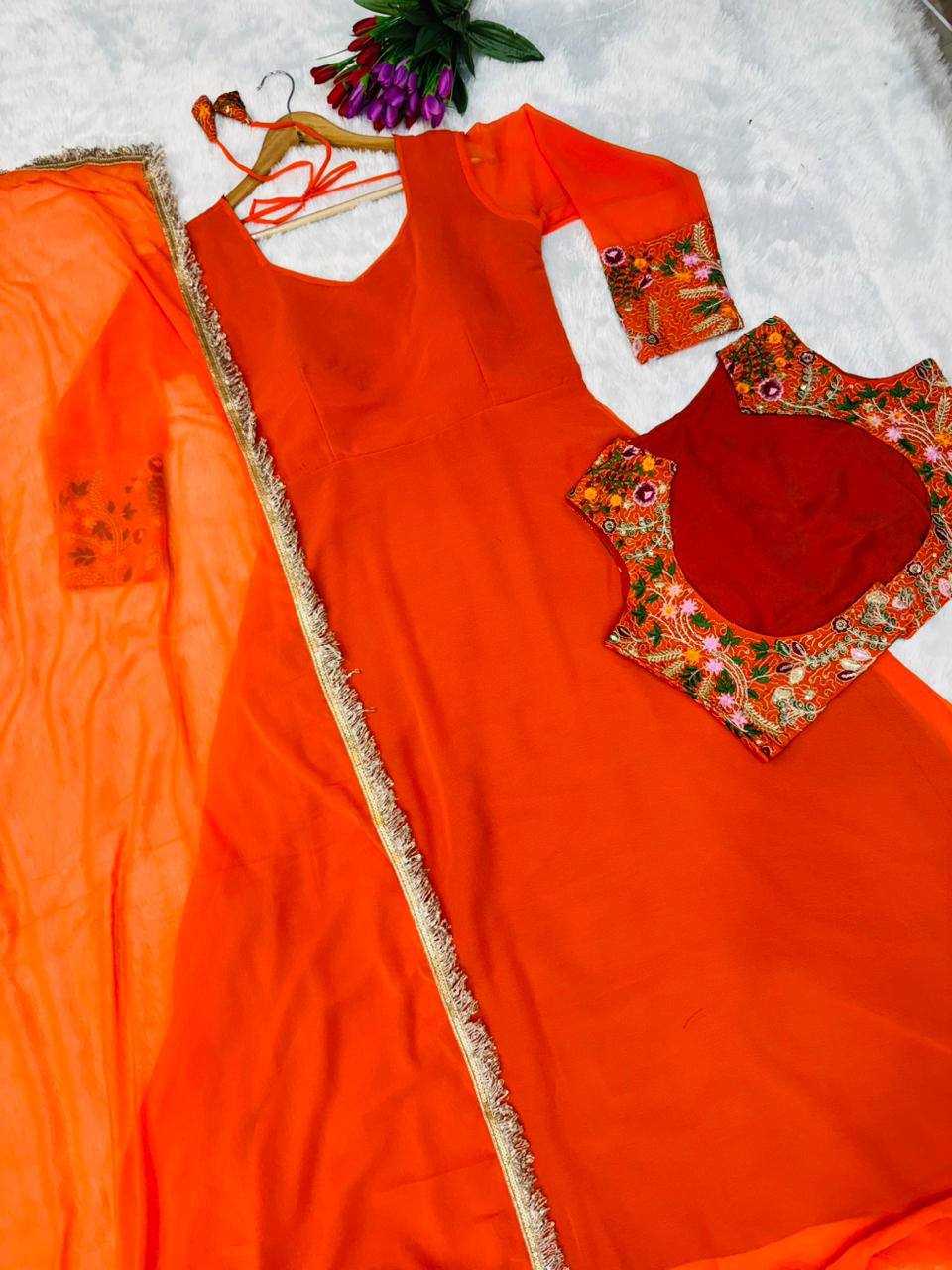 Ynf Faux Georgette KESH531 1068 Gowns Wholesale Anarkali Gown Georgette Gown Designer Gowns Manufacturer- Kapda Export