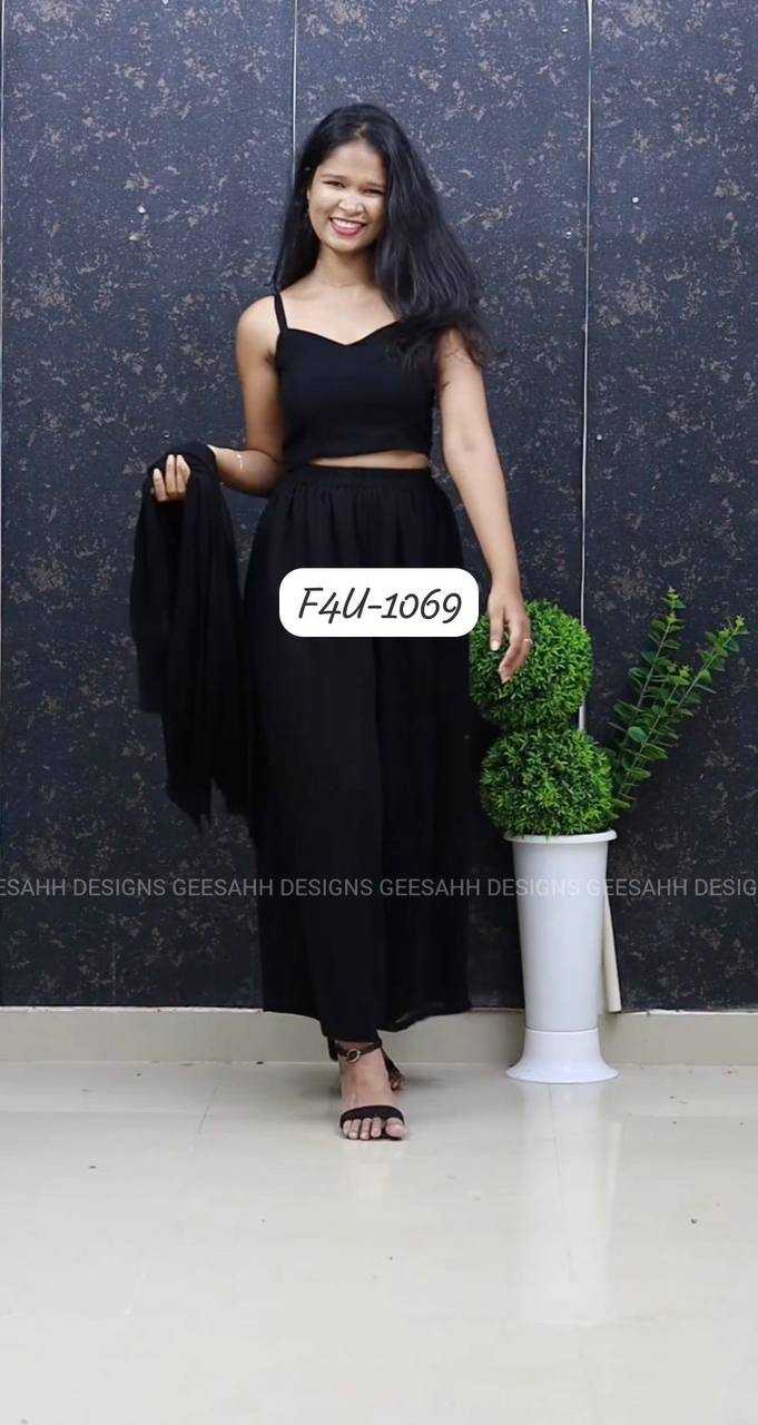 Ynf Faux Georgette KESH531 1069 Suits & Dresses Wholesale Palazzo Suit Georgette Suit Designer Suits Manufacturer- Kapda Export