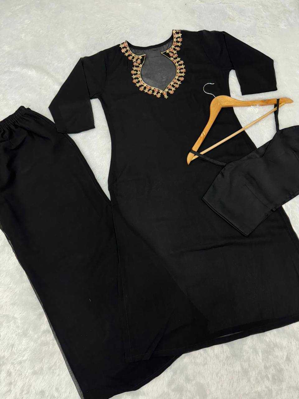 Ynf Faux Georgette KESH531 1069 Suits & Dresses Wholesale Palazzo Suit Georgette Suit Designer Suits Manufacturer- Kapda Export