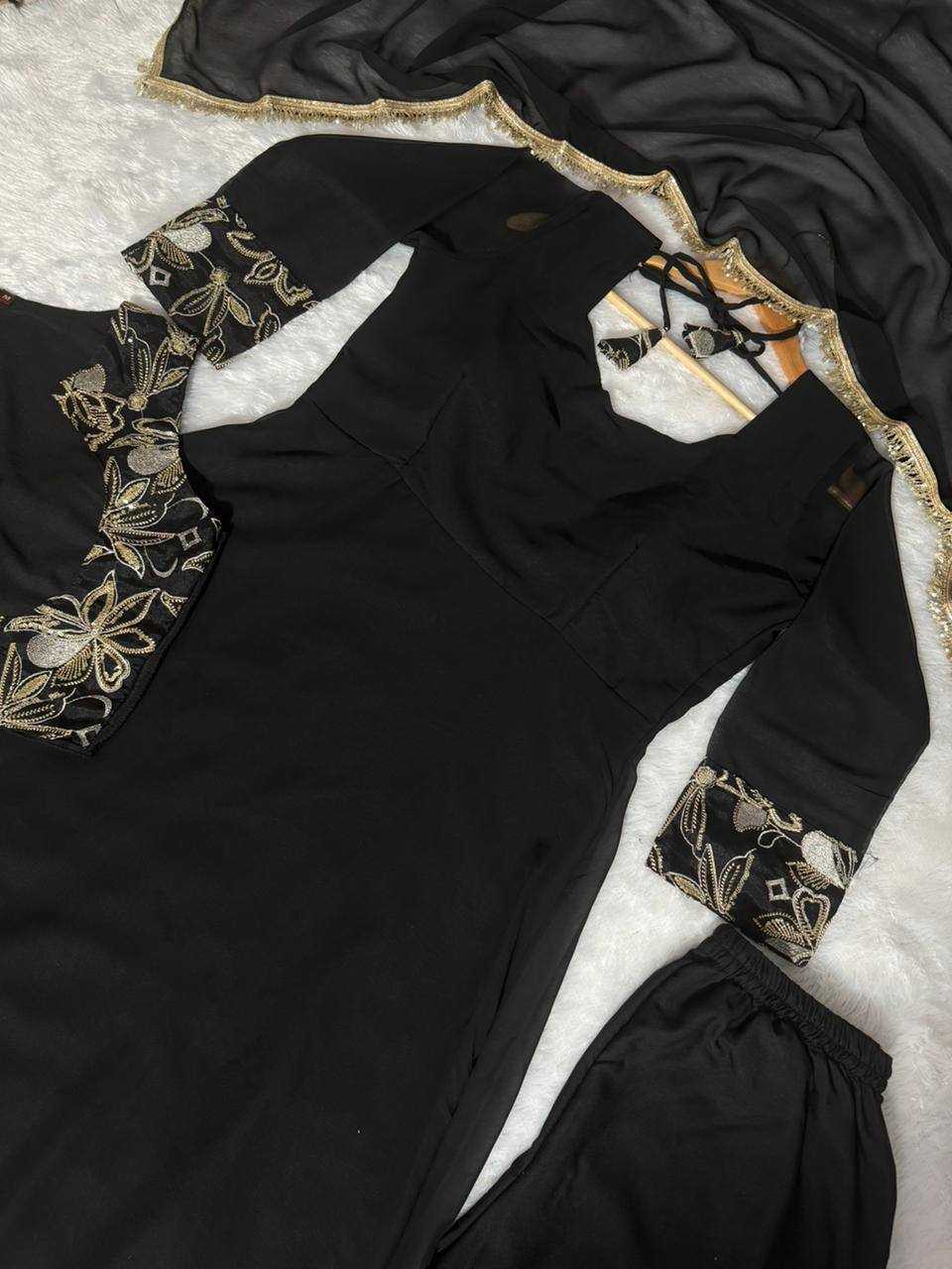 Ynf Faux Georgette KESH531 1075 Gowns Wholesale Fancy Gowns Anarkali Gown Embroidered Gown Manufacturer- Kapda Export