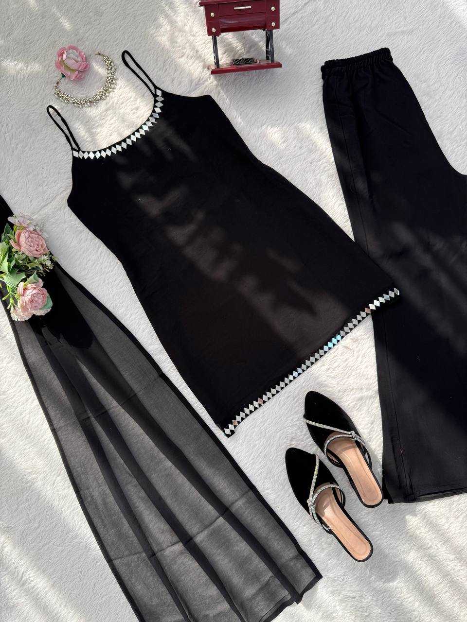 Ynf Faux Georgette RIN133 1582 Western Wears Wholesale Co-ord Set Tops Bottom Wear Manufacturer- Kapda Export