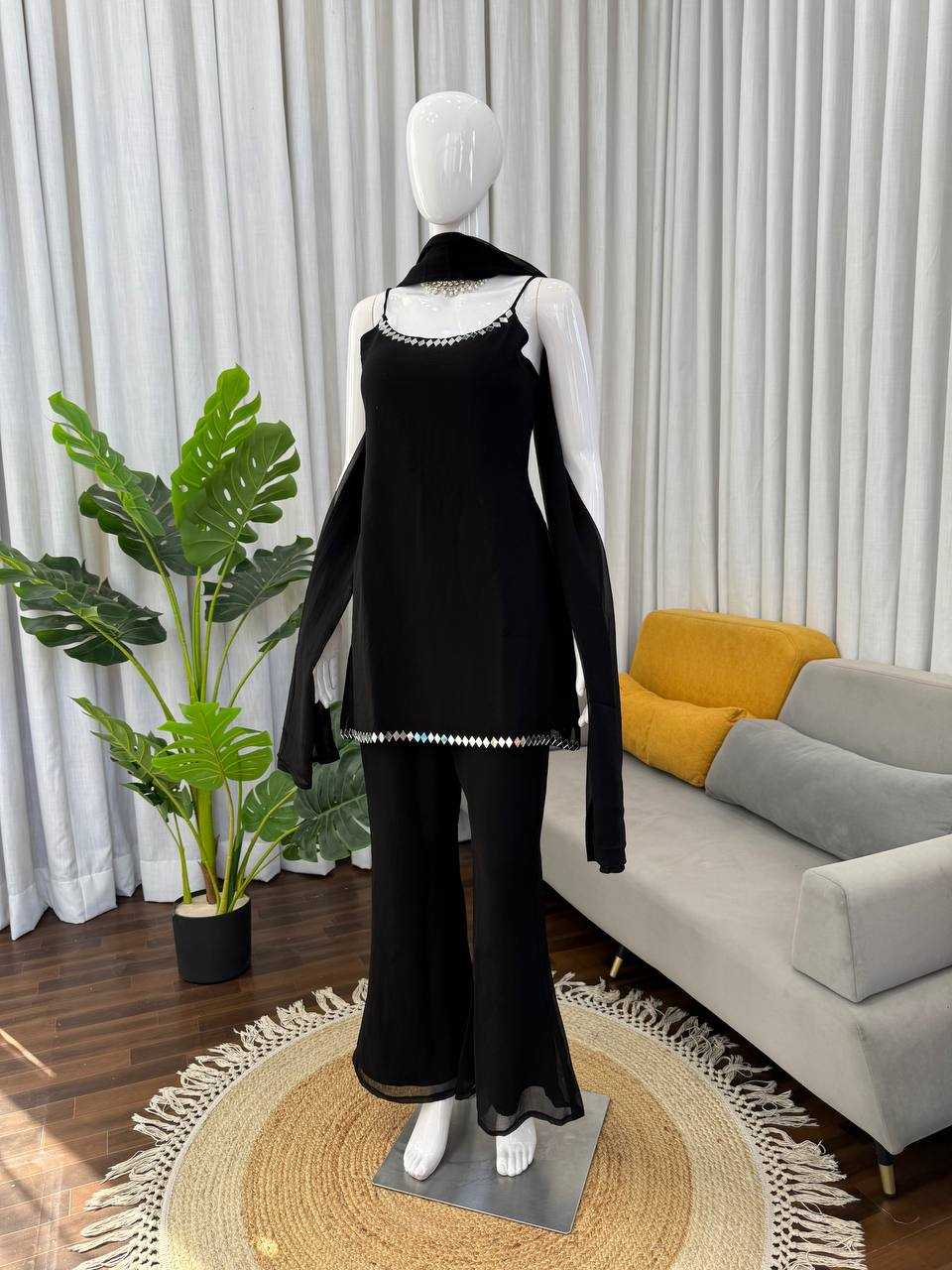 Ynf Faux Georgette RIN133 1582 Western Wears Wholesale Co-ord Set Tops Bottom Wear Manufacturer- Kapda Export