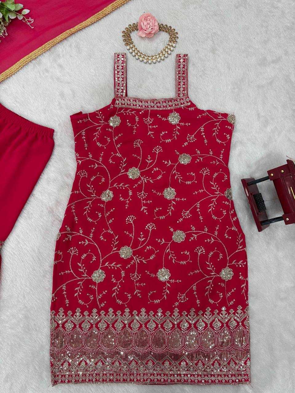 Ynf Faux Georgette RIN162 5755 Suits & Dresses Wholesale Sharara Salwar Suits Georgette Suit Designer Suits Manufacturer- Kapda Export