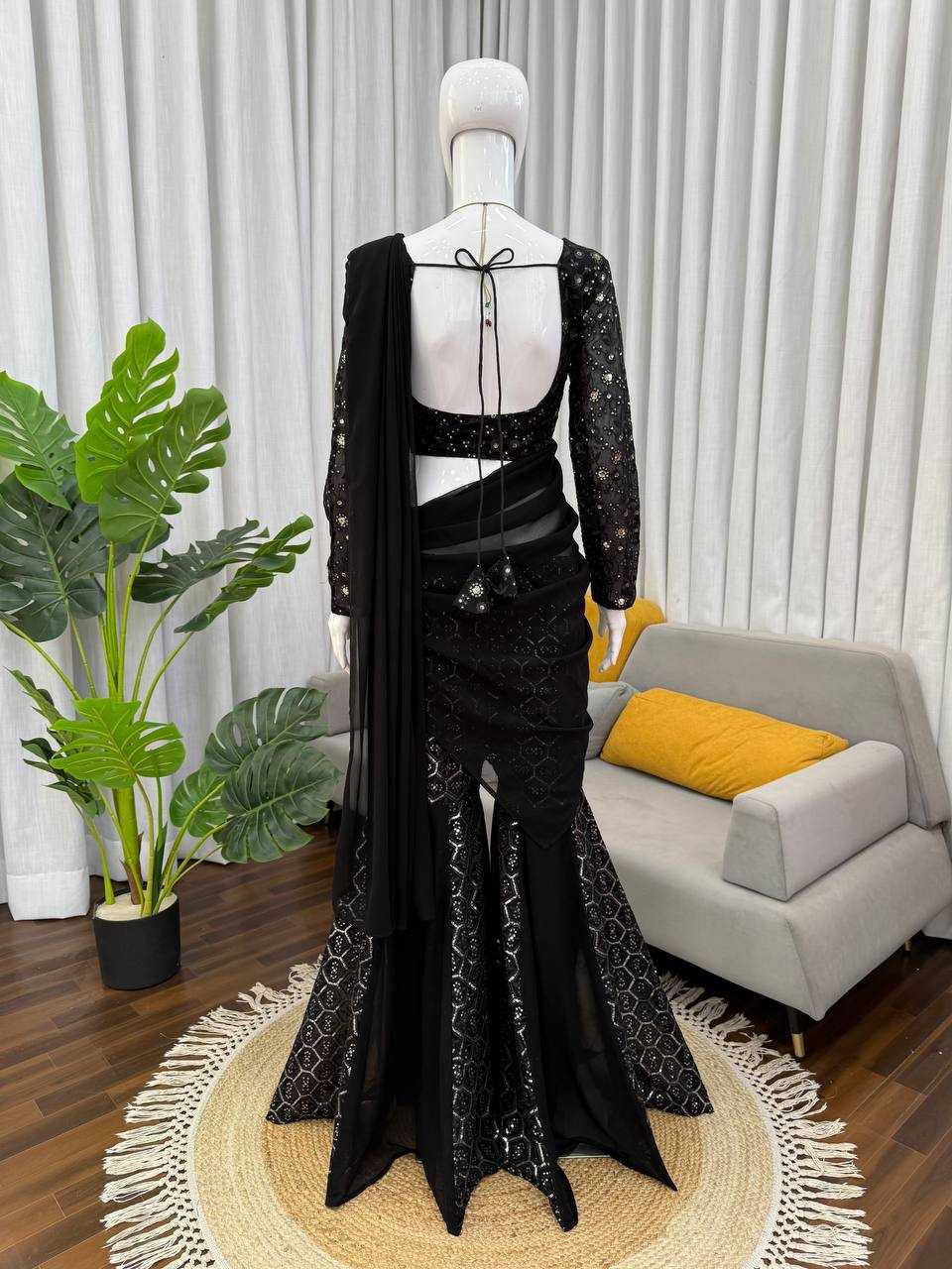 Ynf Faux Georgette RIN162 5894 Suits & Dresses Wholesale Sharara Salwar Suits Party wear suits Designer Suits Manufacturer- Kapda Export