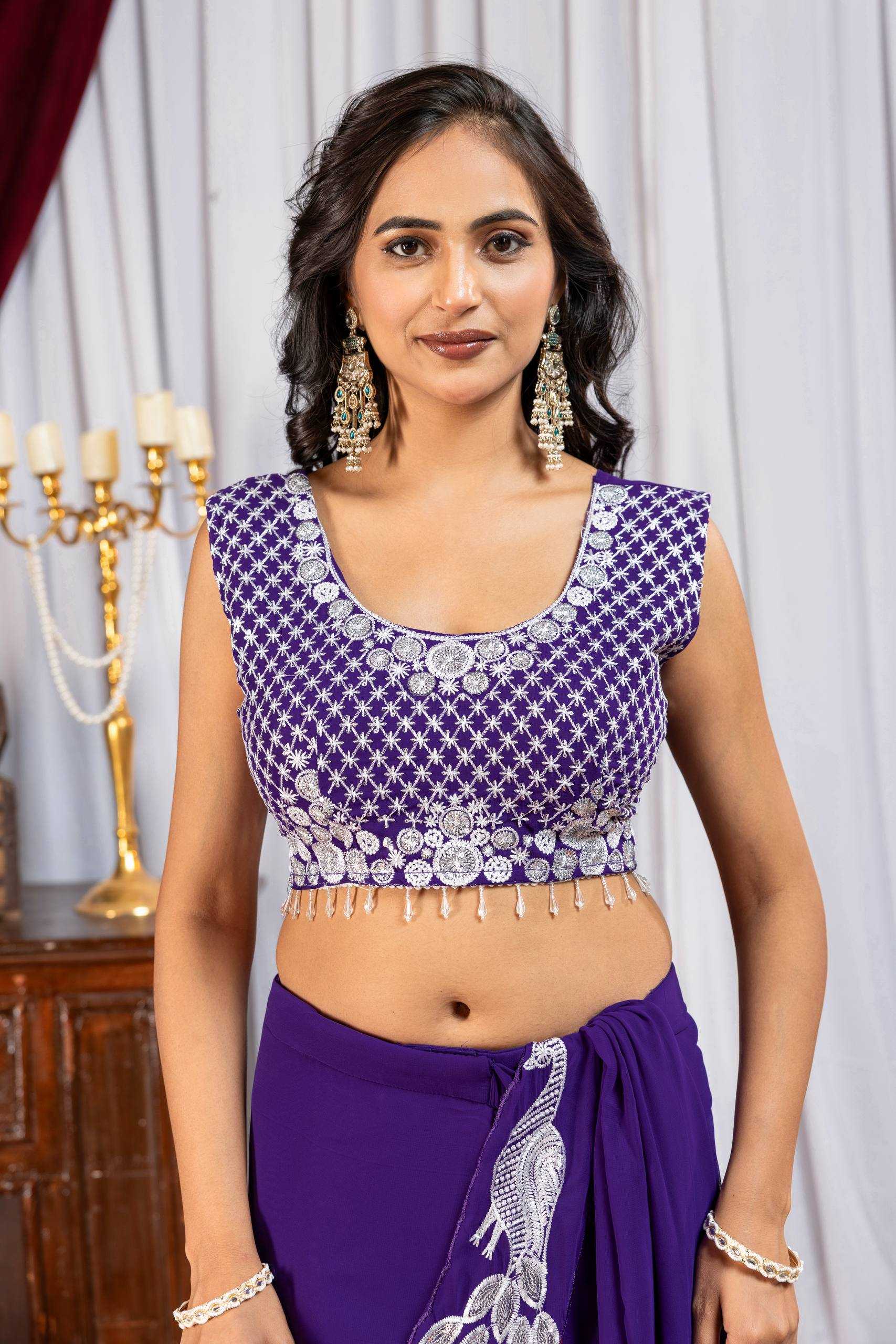 Ynf Faux Georgette RIN215 1165 Sarees Wholesale Designer Sarees Ready To Wear Sarees Embroidered Sarees Manufacturer- Kapda Export