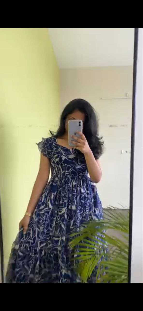 Ynf Faux Georgette RIN218 1086 Suits & Dresses Wholesale Maxi Dresses Printed Dresses Georgette Dresses Manufacturer- Kapda Export