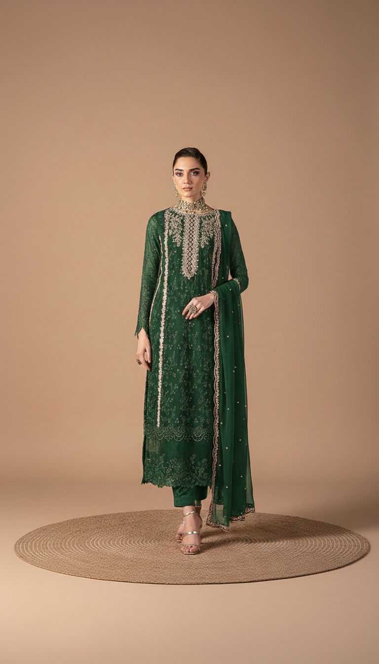 Ynf Faux Georgette RIN236 1302 Suits & Dresses Wholesale Embroidery Suits Georgette Suit Suit Material Manufacturer- Kapda Export