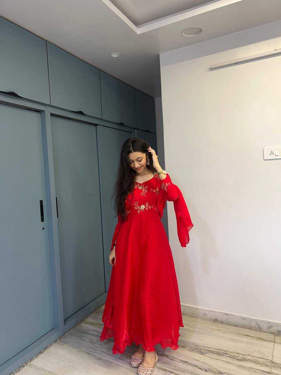 Ynf FENDY KESH531 1070 Gowns Wholesale Embroidery Gowns Anarkali Gown Sequin Gowns Manufacturer- Kapda Export