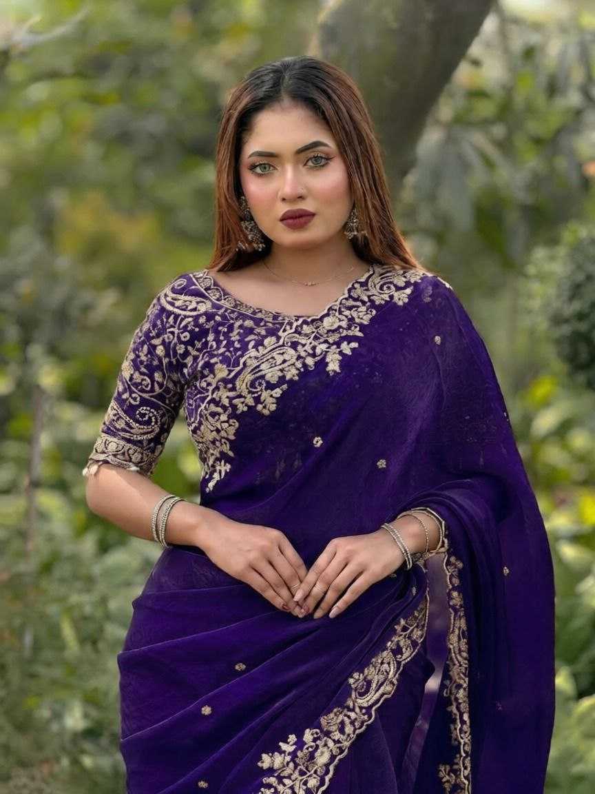 Ynf FENDY KESH554 MOHINI Sarees Wholesale Sequence Sarees Embroidered Sarees Satin Sarees Manufacturer- Kapda Export