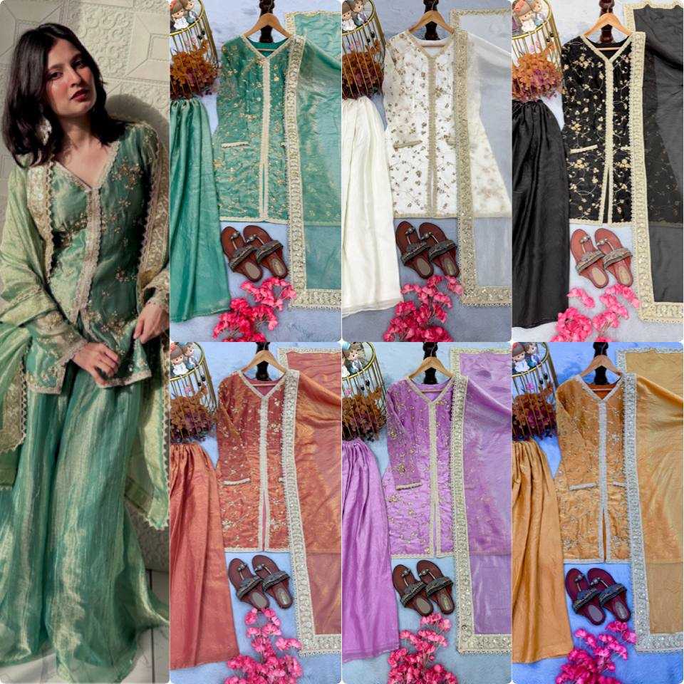 Ynf FENDY KESH614 037 Suits & Dresses Wholesale Palazzo Suit Party wear suits Designer Suits Manufacturer- Kapda Export