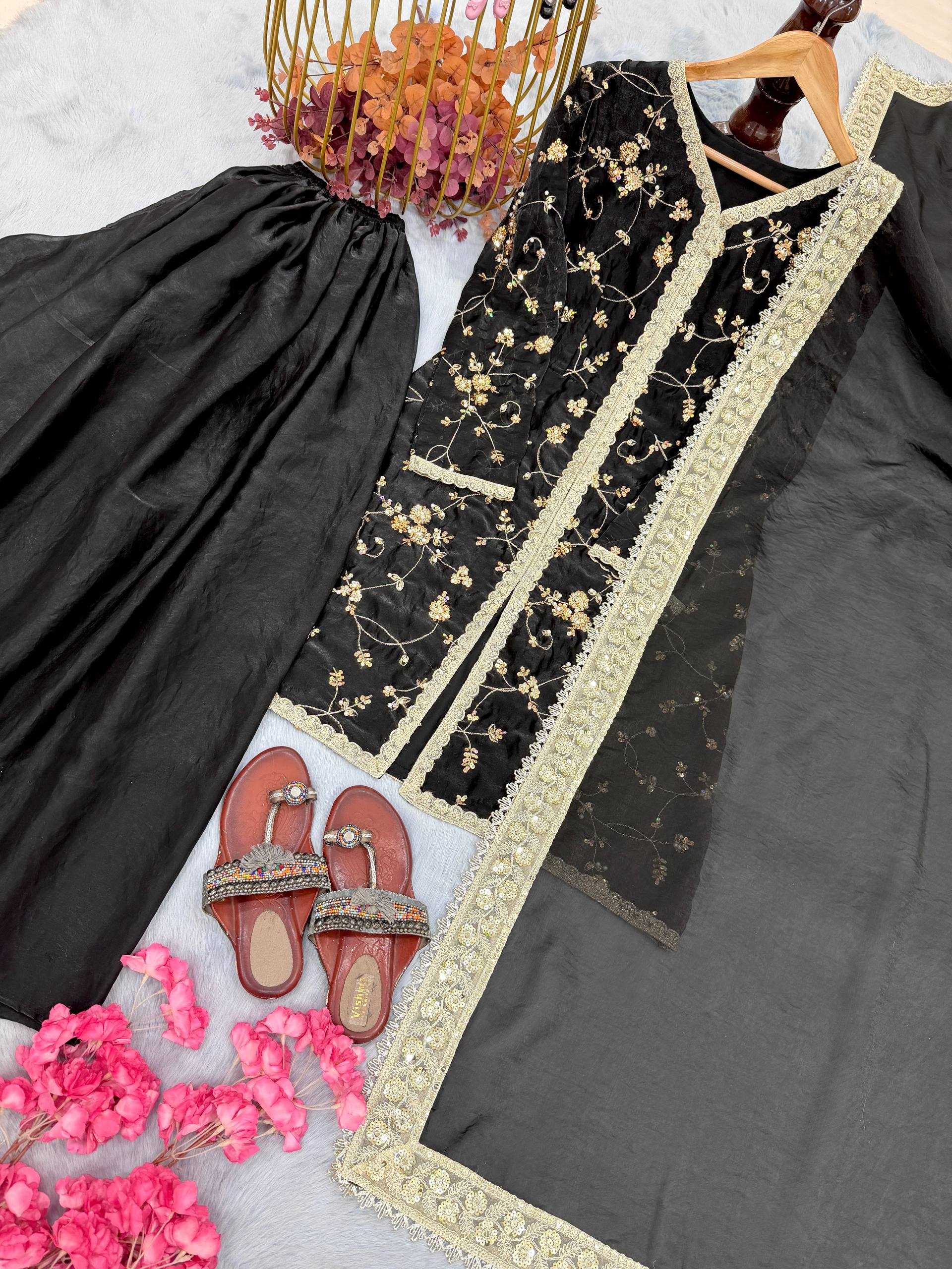 Ynf FENDY KESH614 037 Suits & Dresses Wholesale Palazzo Suit Party wear suits Designer Suits Manufacturer- Kapda Export