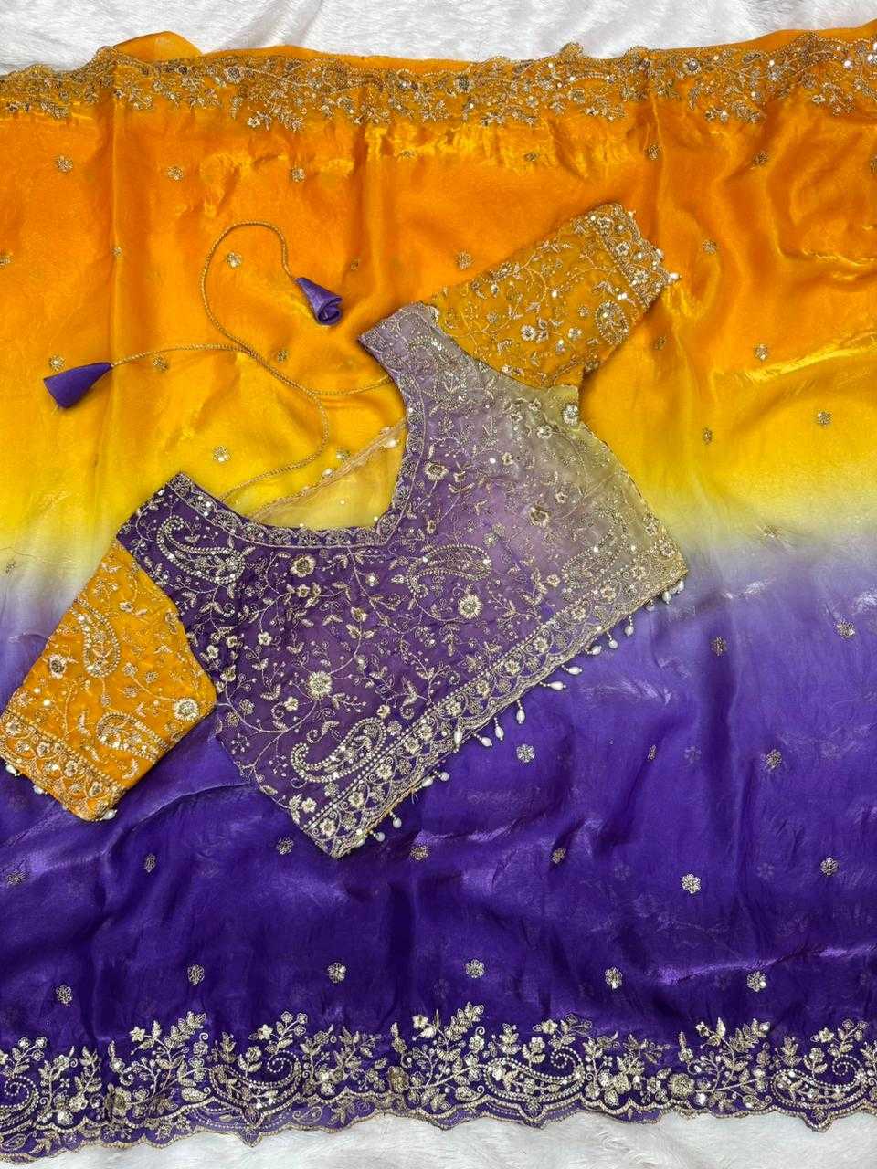 Ynf FENDY KESH651 kavya Sarees Wholesale Sequence Sarees Embroidered Sarees Butta Sarees Manufacturer- Kapda Export