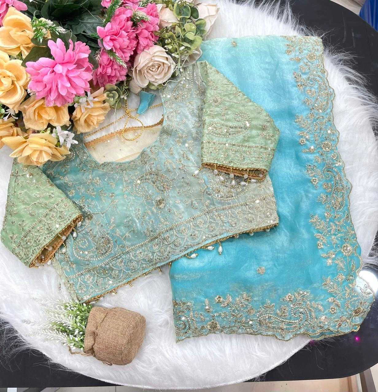 Ynf FENDY KESH651 kavya Sarees Wholesale Sequence Sarees Embroidered Sarees Butta Sarees Manufacturer- Kapda Export