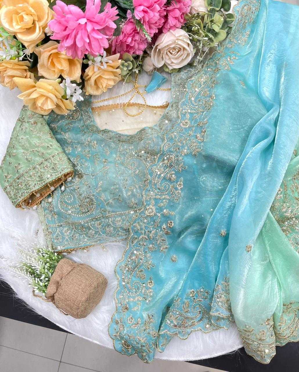 Ynf FENDY KESH651 kavya Sarees Wholesale Sequence Sarees Embroidered Sarees Butta Sarees Manufacturer- Kapda Export