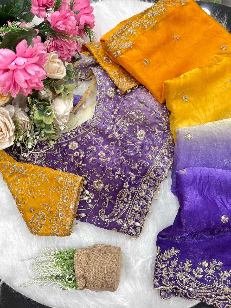 Ynf FENDY KESH651 kavya Sarees Wholesale Sequence Sarees Embroidered Sarees Butta Sarees Manufacturer- Kapda Export