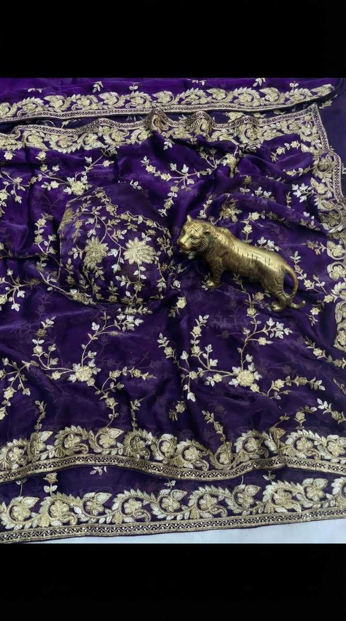 Ynf FENDY KESH651 Maniyar Sarees Wholesale Sequence Sarees Embroidered Sarees Zari Border Sarees Manufacturer- Kapda Export