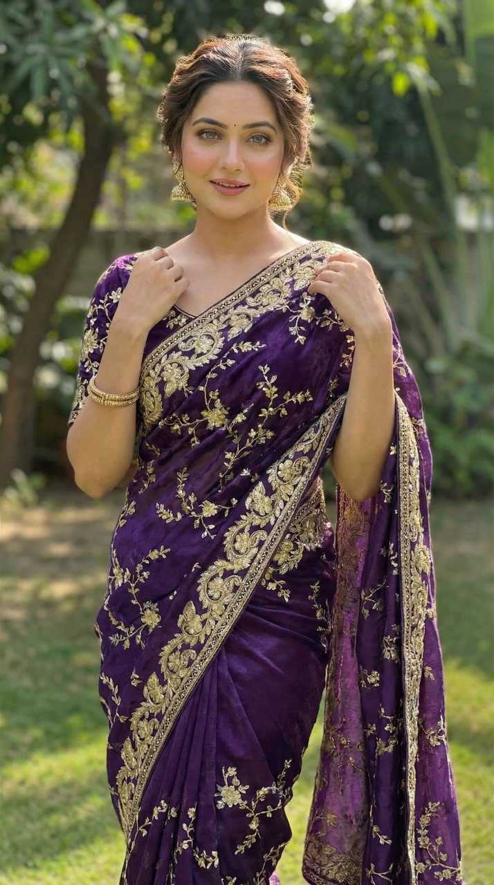 Ynf FENDY KESH651 Maniyar Sarees Wholesale Sequence Sarees Embroidered Sarees Zari Border Sarees Manufacturer- Kapda Export