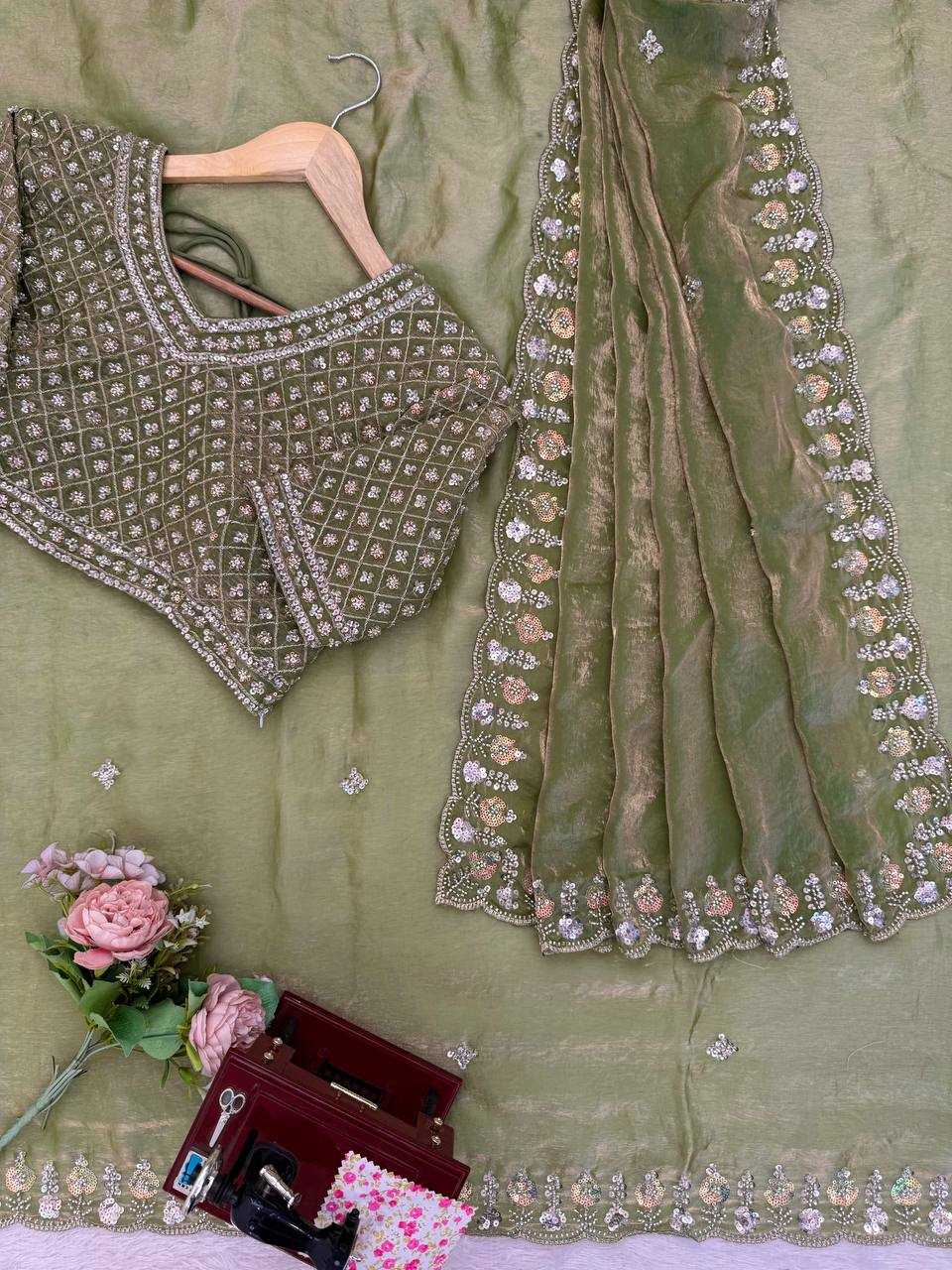 Ynf FENDY RIN133 619 Sarees Wholesale Designer Sarees Party Wear Sarees Sequence Sarees Manufacturer- Kapda Export