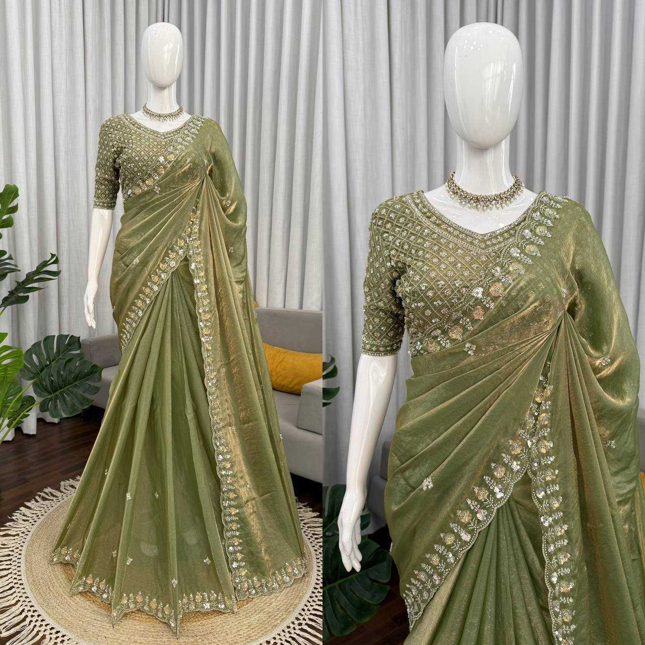 Ynf FENDY RIN133 619 Sarees Wholesale Designer Sarees Party Wear Sarees Sequence Sarees Manufacturer- Kapda Export