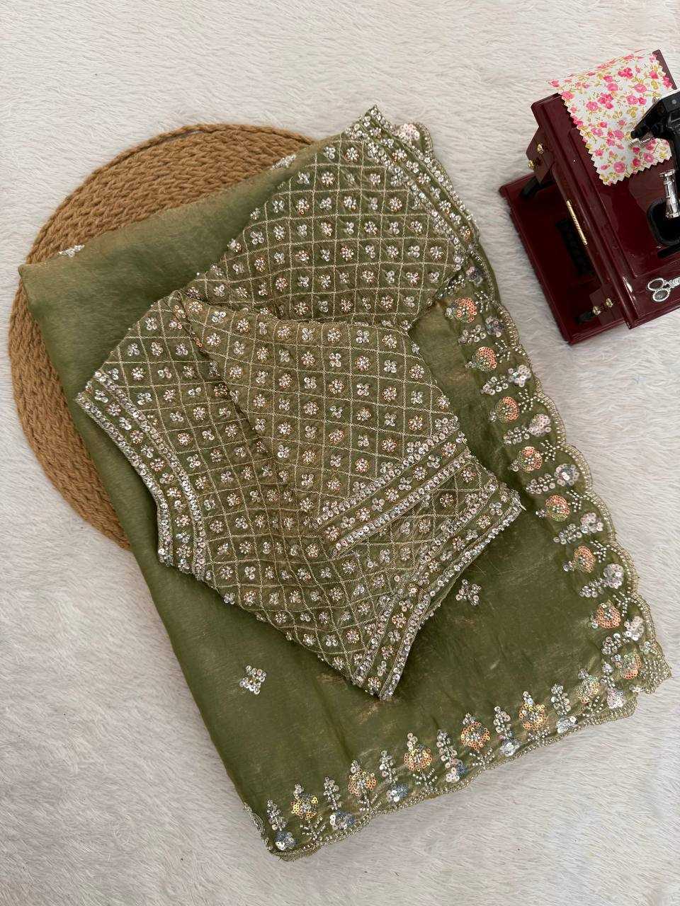 Ynf FENDY RIN133 619 Sarees Wholesale Designer Sarees Party Wear Sarees Sequence Sarees Manufacturer- Kapda Export