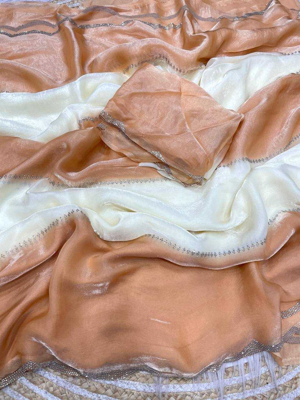 Ynf FENDY RIN230 626 Sarees Wholesale Party Wear Sarees Ajrakh Sarees Satin Sarees Manufacturer- Kapda Export