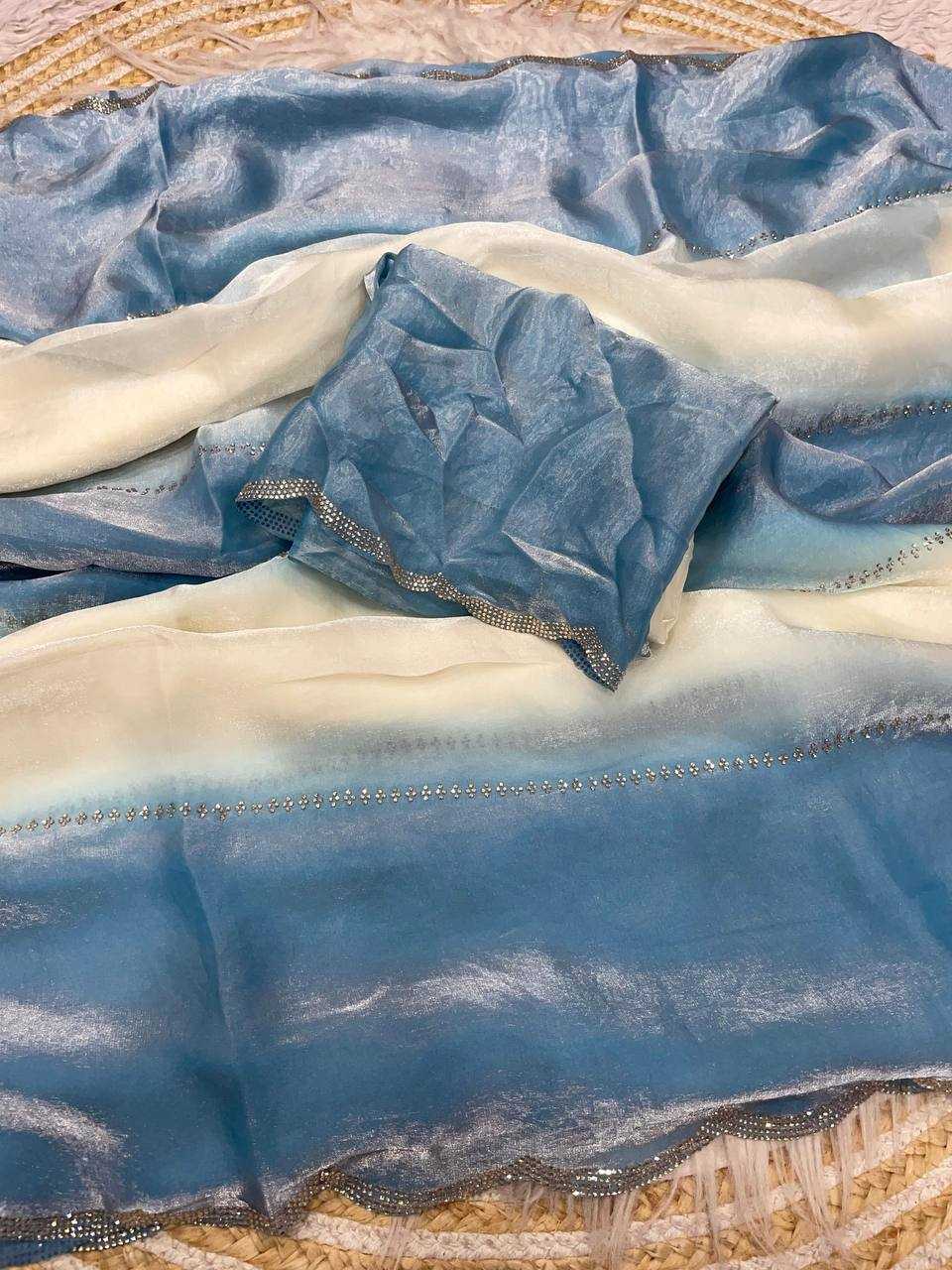 Ynf FENDY RIN230 626 Sarees Wholesale Party Wear Sarees Ajrakh Sarees Satin Sarees Manufacturer- Kapda Export