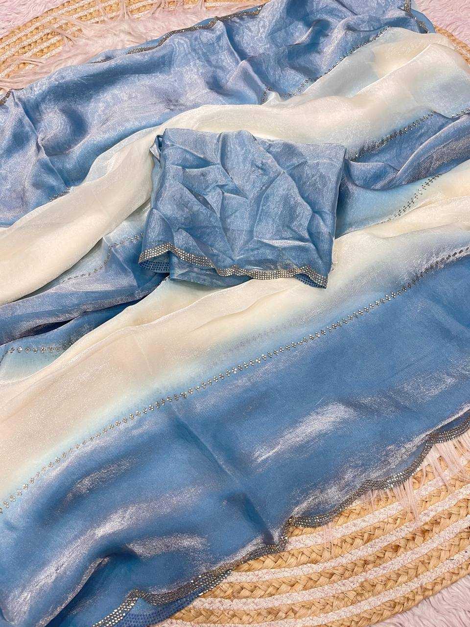 Ynf FENDY RIN230 626 Sarees Wholesale Party Wear Sarees Ajrakh Sarees Satin Sarees Manufacturer- Kapda Export