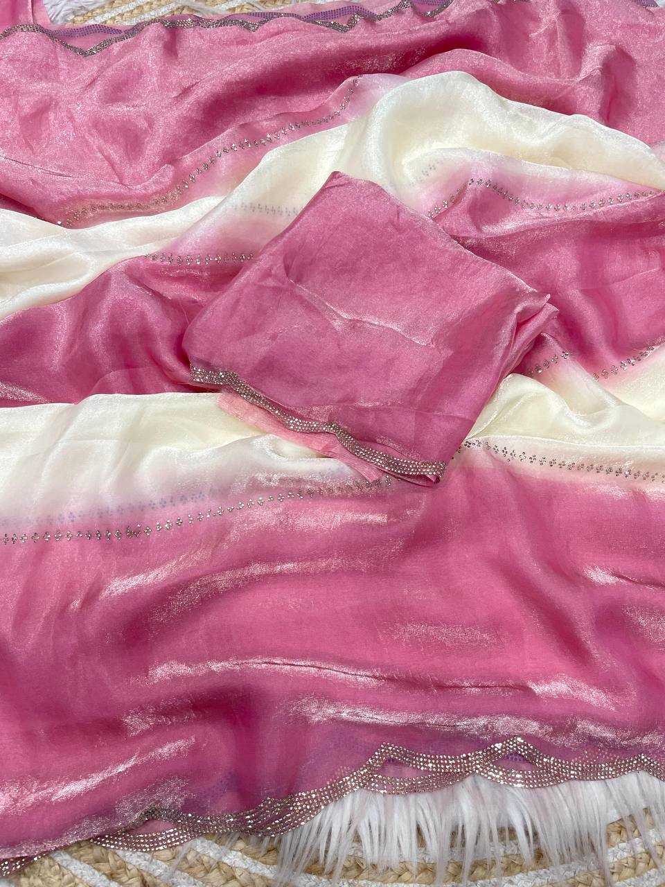 Ynf FENDY RIN230 626 Sarees Wholesale Party Wear Sarees Ajrakh Sarees Satin Sarees Manufacturer- Kapda Export