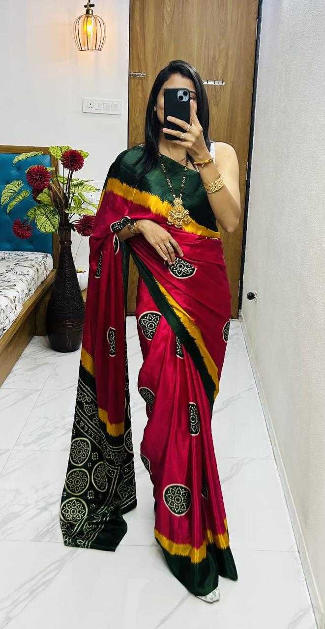 Ynf Gajji Silk KESH576 Aimaara Sarees Silk Sarees Wholesale Ajrakh Sarees Gajji Modal Sarees Soft Silk Sarees Manufacturer- Kapda Export