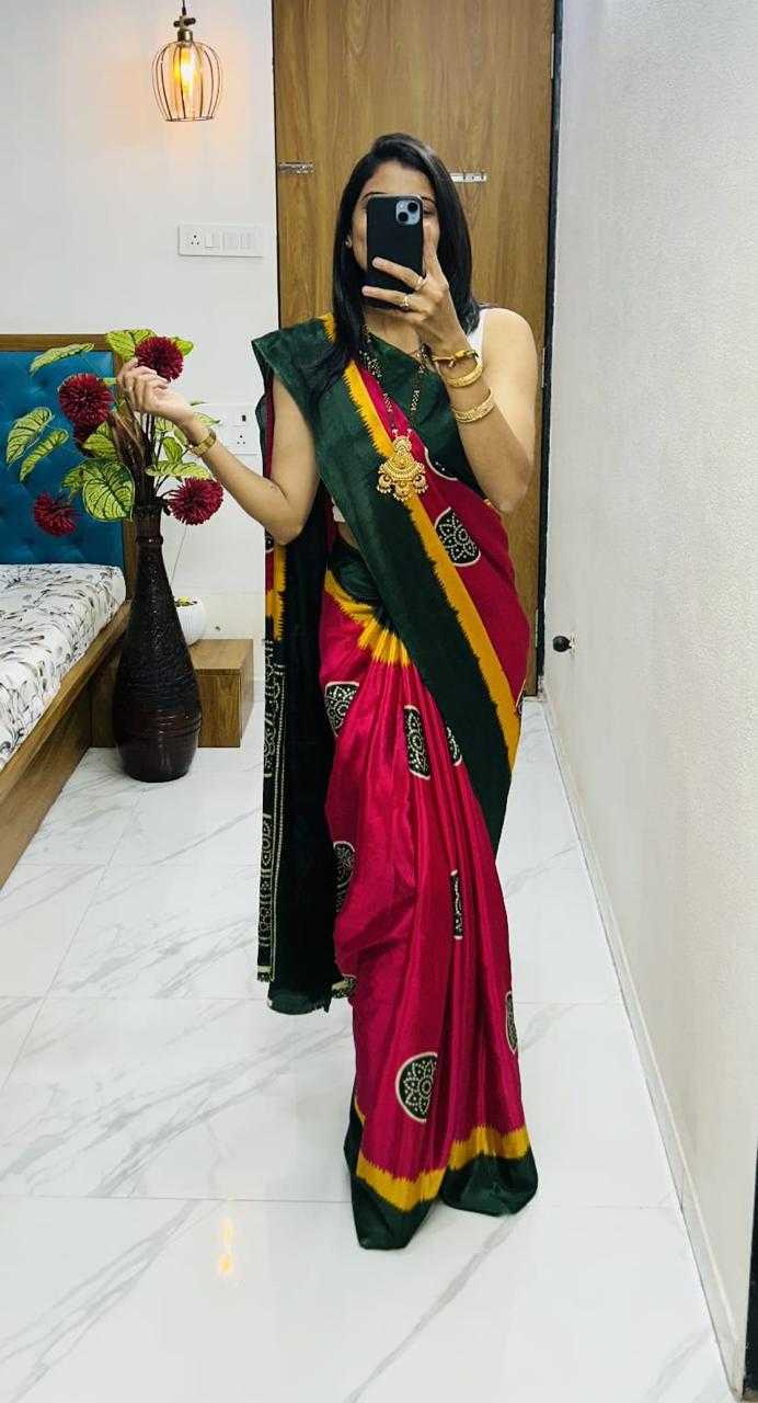 Ynf Gajji Silk KESH576 Aimaara Sarees Silk Sarees Wholesale Ajrakh Sarees Gajji Modal Sarees Soft Silk Sarees Manufacturer- Kapda Export