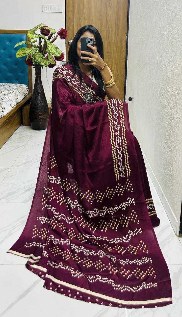 Ynf Gajji Silk KESH576 Aimaara Sarees Silk Sarees Wholesale Ajrakh Sarees Gajji Modal Sarees Soft Silk Sarees Manufacturer- Kapda Export