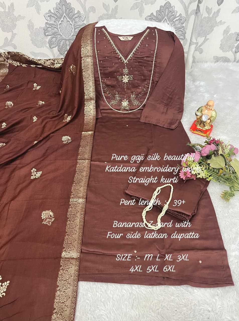 Ynf Gajji Silk KESH594 Hiral Kurti Plus Size Collections Wholesale Designer Kurtis Silk Kurtis Handloom Kurtis Manufacturer- Kapda Export