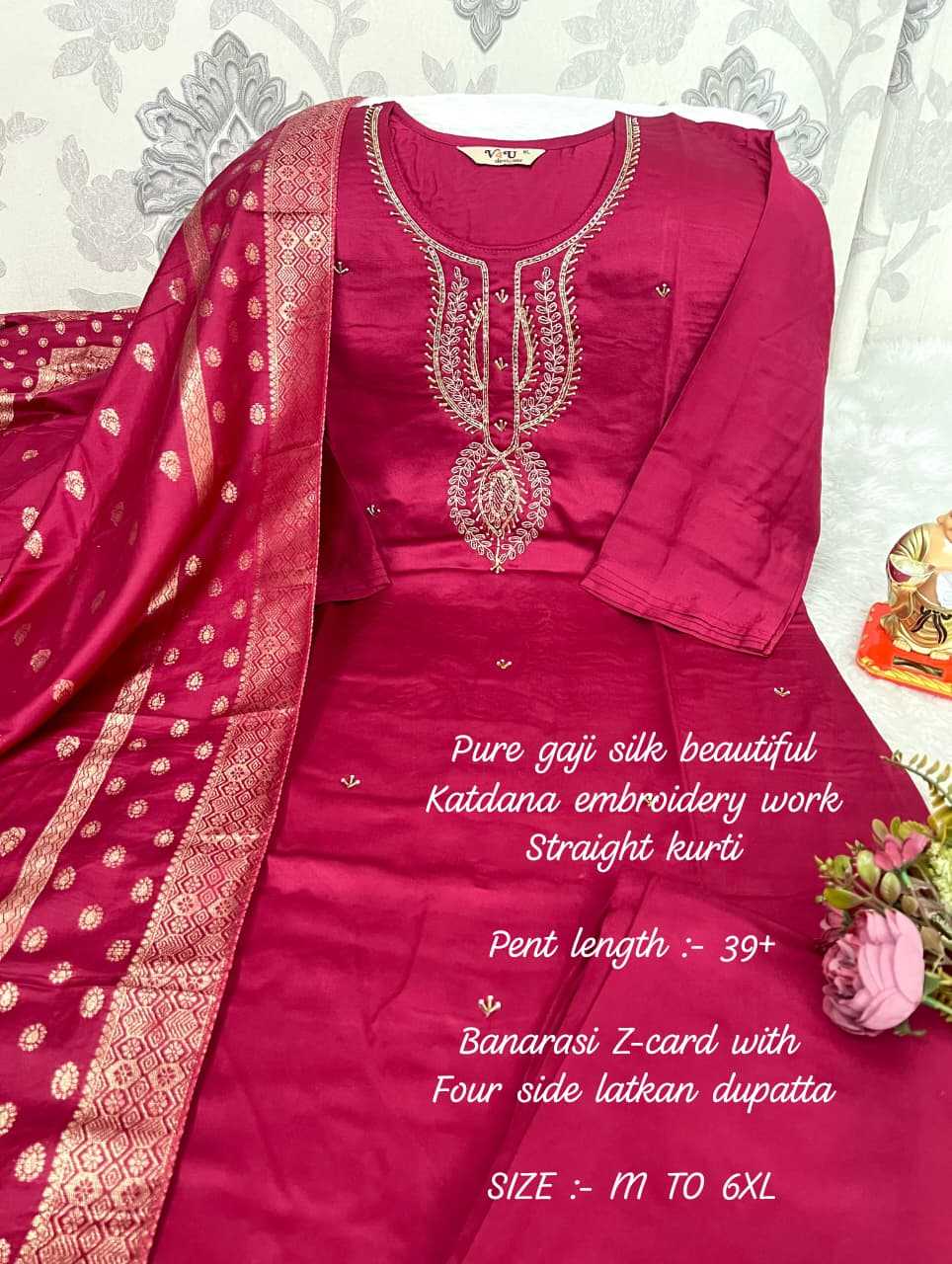 Ynf Gajji Silk KESH594 Hiral Kurti Plus Size Collections Wholesale Designer Kurtis Silk Kurtis Handloom Kurtis Manufacturer- Kapda Export