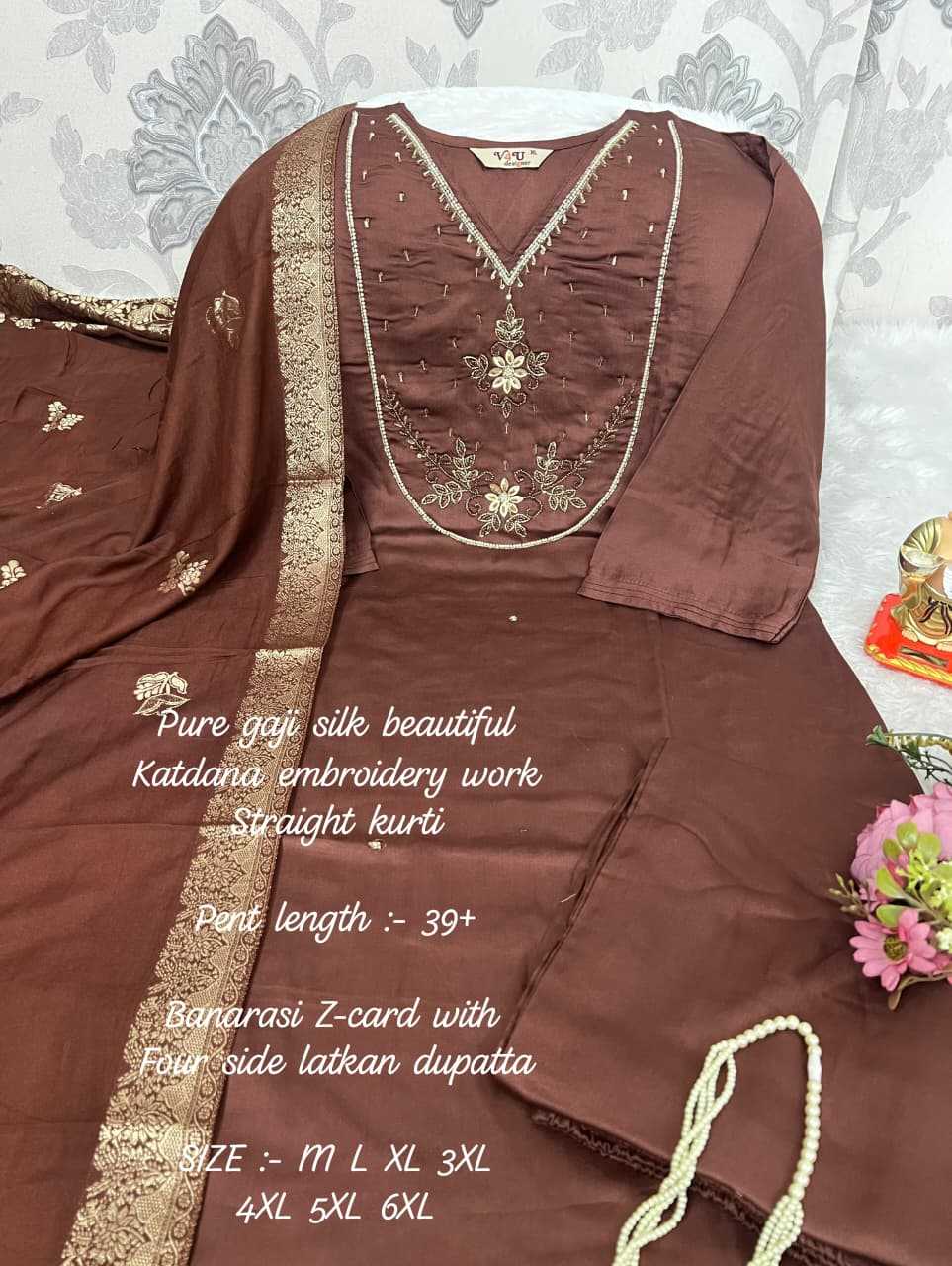 Ynf Gajji Silk KESH594 Hiral Kurti Plus Size Collections Wholesale Designer Kurtis Silk Kurtis Handloom Kurtis Manufacturer- Kapda Export