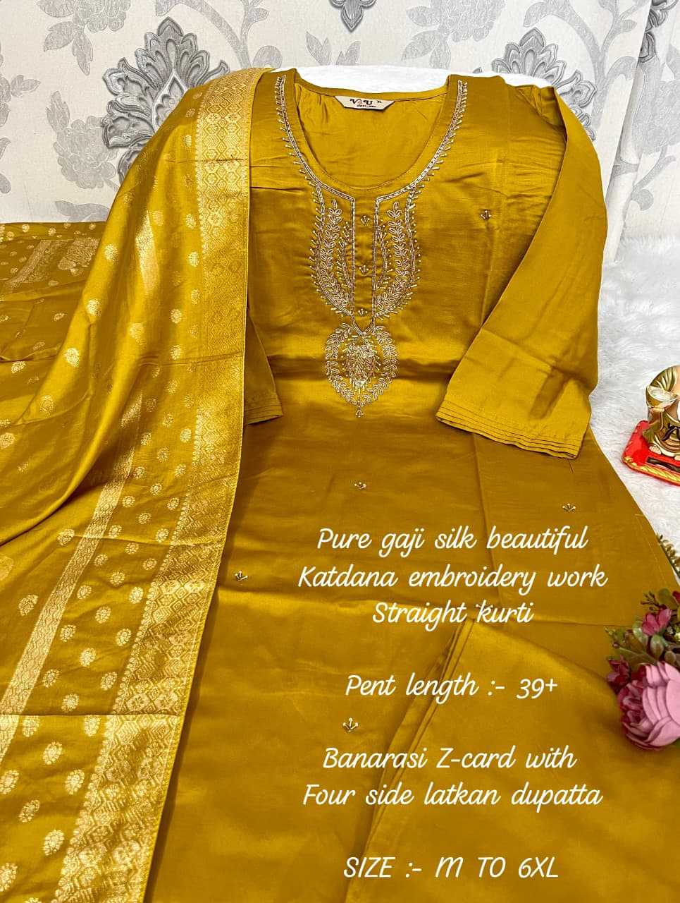 Ynf Gajji Silk KESH594 Hiral Kurti Plus Size Collections Wholesale Designer Kurtis Silk Kurtis Handloom Kurtis Manufacturer- Kapda Export