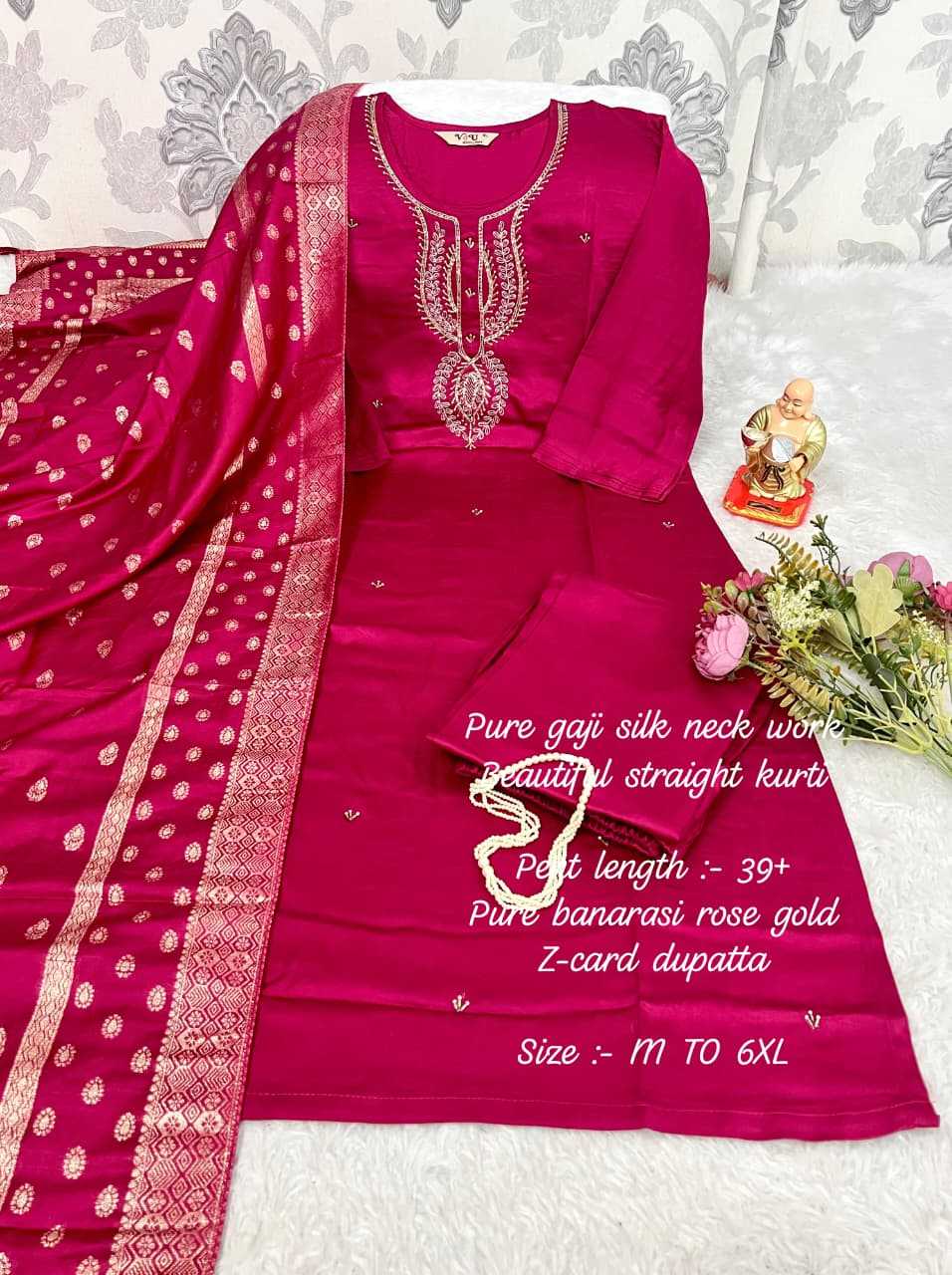 Ynf Gajji Silk KESH594 Mrunal Kurti Plus Size Collections Wholesale Designer Kurtis Silk Kurtis Handloom Kurtis Manufacturer- Kapda Export